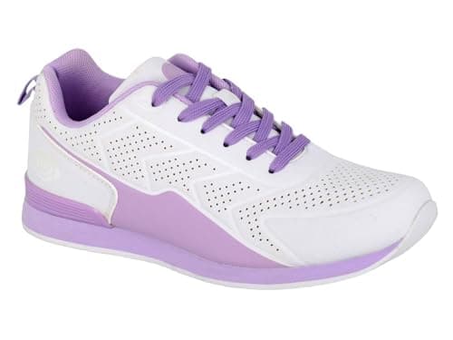 Image of Dek T783G-5 Ladies Bowling Shoe White/Lilac Size 5