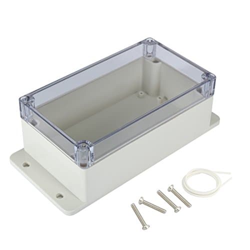 Image of Sourcingmap 6.2"x3.5"x2.5"(158mmx90mmx64mm) ABS Junction Box Universal Project Enclosure w PC Transparent Cover