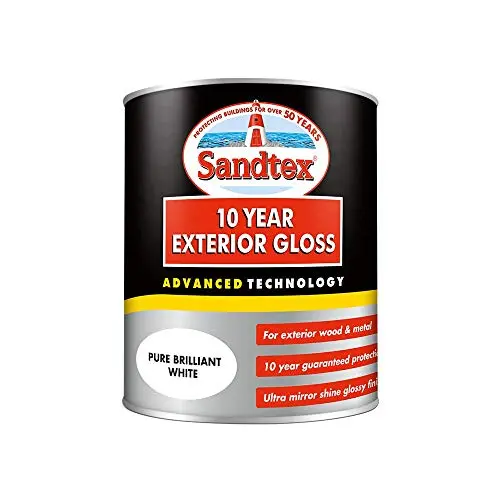 Image of Sandtex 10 Year Exterior Gloss 750ml Brilliant White