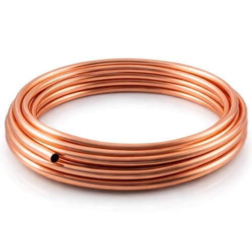 Image of MKGT 8mm Copper Pipe Coil Flexible Microbore Copper Tube – BS EN 1057 Certified – Suitable for Water, Gas, Heating & HVAC Installations – Compression & Solder Compatible (1 Metre)