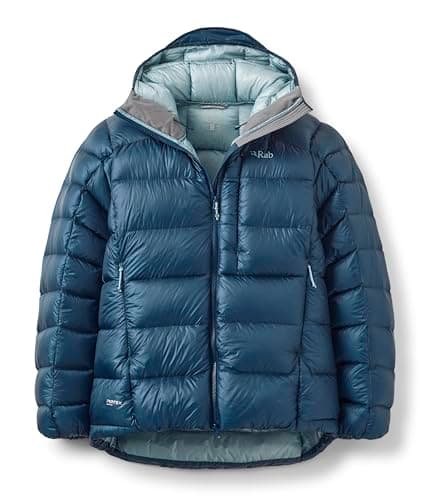 Image of Rab Women's Mythic Ultra Jacket - Ultralight Down Insulated Coat for Skiing, Climbing, & Mountaineering - Tempest Blue - X-Large