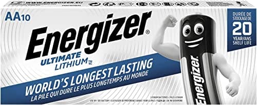 Image of Energizer Ultimate 10 x 1.5V Lithium AA Batteries Cute Li-FES 2