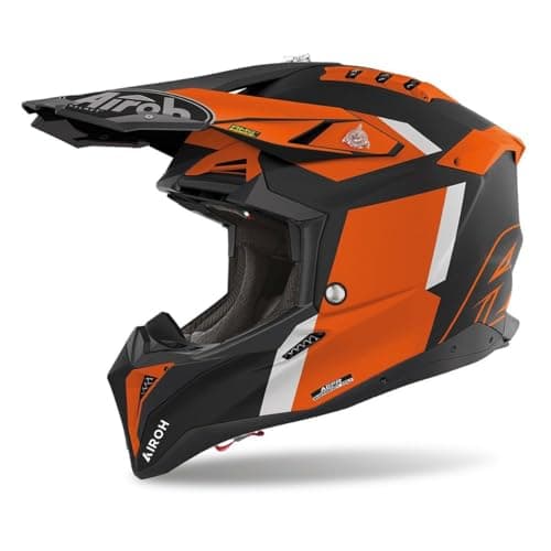 Image of Airoh Motorcycle Helmet Aviator 3 Glory Orange Matt S