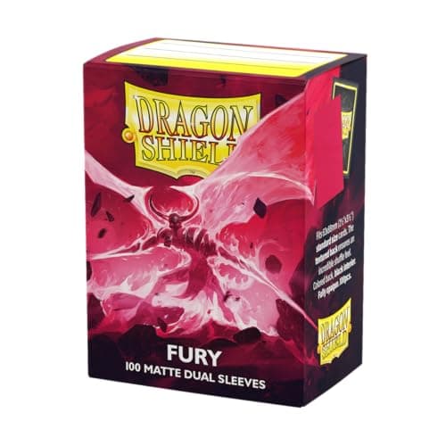 Image of Dragon Shield | Matte Dual Standard Size Card Sleeves | 100 CT - Smooth & Tough Premium TCG Sleeves - Compatible with Pokemon, Flesh & Blood, One Piece & Magic the Gathering | Fury