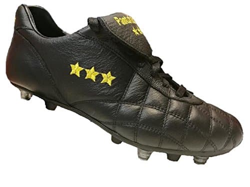 Image of Pantofola D'oro Football Boot of the Duke in Calfskin, Long Tongue, Mixed Bottom (PC2384-07N), Black, 11.5 UK
