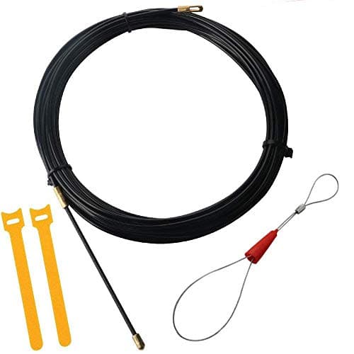 Image of RUNCCI-YUN 15M Fish Tape, Electrical Steel Wire Threader Cable Lead Puller Pulling, Electrical Wire Threader