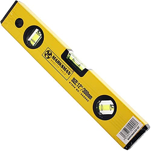 Image of 12" Alloy Spirit Level with Curved Lines - 1.2mm Thickness 300mm Long