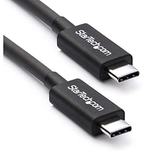 Image of StarTech.com 2m (6.6ft) Passive Thunderbolt 3 Cable, 20Gbps, 100W PD, 4K Video, Thunderbolt Cable, Compatible with USB4/DP Alt Mode, Thunderbolt 4, USB 3.2/Type-C (TBLT3MM2M)
