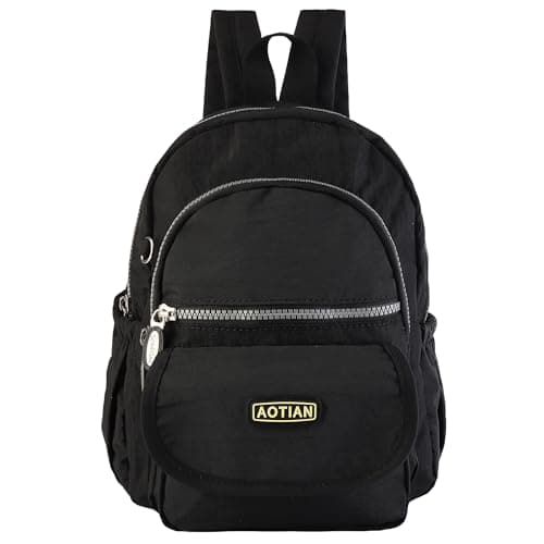 Image of AOTIAN Nylon Lightweight Sturdy Little Casual Backpack 7 L Black