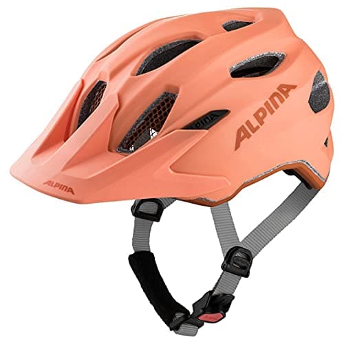 Image of ALPINA Unisex - Children, CARAPAX JR. cycling helmet, peach matt, 51-56 cm