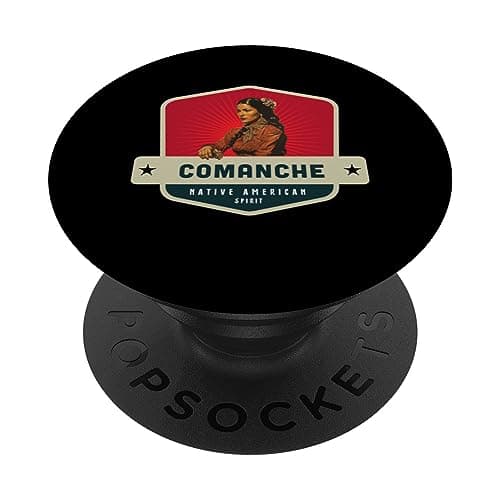 Image of Comanche American Native Indian Spirit Warrior PinUp Girl PopSockets Swappable PopGrip
