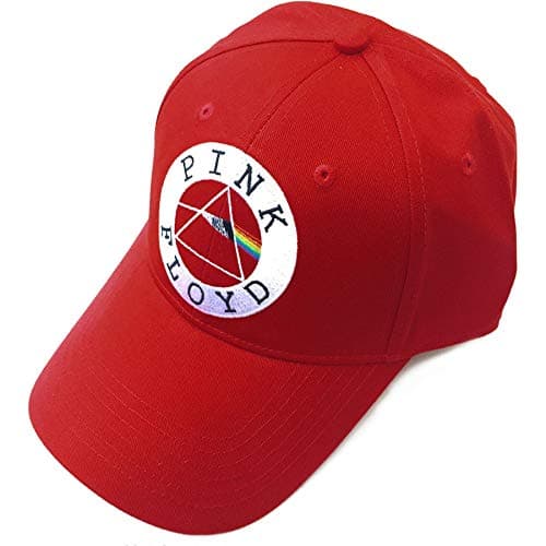 Image of Pink Floyd Unisex Baseball Cap: Circle Logo Red