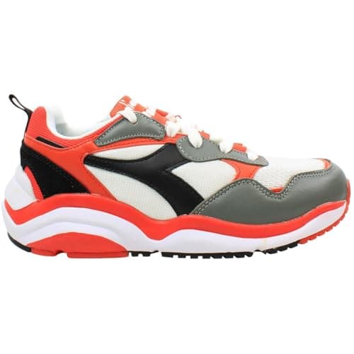 Image of Diadora Whizz Run Mens Synthetic Lace Up Trainers C8021 Black Red