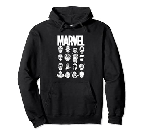 Image of Marvel Comics Multi Heads Pullover Hoodie