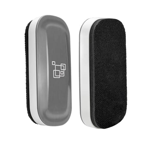 Image of maxtek Whiteboard Eraser, Strong Magnetic White Board Eraser, Whiteboard Rubber Dry Wipe for Board, 2 Pack (Gray)