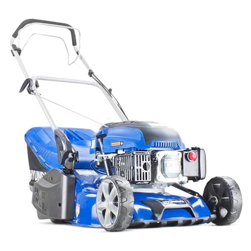 Image of Hyundai 17"/43cm 139cc Self-propelled Petrol Roller Lawnmower with 5 Cutting Heights, Large 45l Grass Collector Bag, Foldable Handles & 3 Year Warranty