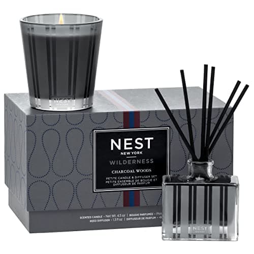 Image of NEST Fragrances Charcoal Woods Petite Candle & Reed Diffuser Set
