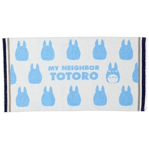 Image of 丸眞 Marushin Towel Pillow Cover Ghibli My Neighbor Totoro Silhouette Cute Goods 1005043700 White Approx. H 13.4 x W 25.2 inches (34 x 64 cm)