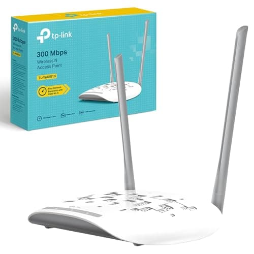 Image of TP-Link TL-WA801N 300 Mbps Wireless N Access Point, Passive PoE Power Injector, Supports Multiple Operation Modes Access Point, Multi-SSID, Client, and Range Extender Modes, 10/100M Ethernet Port