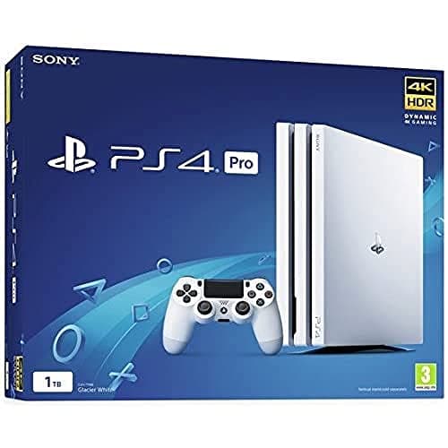 Image of Sony PS4 Pro 1TB White - PlayStation 4 Pro Glacier White (Renewed)