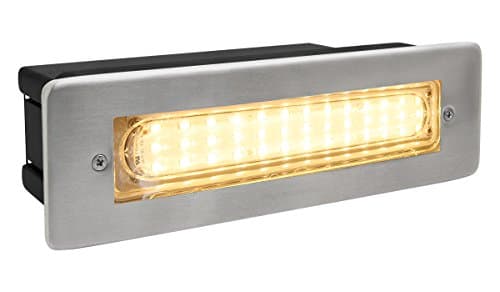 Image of Long Life Lamp Company LED Brick Light LED Garden Wall Light Warm White Stainless Finish IP68 ZLC21BLWW