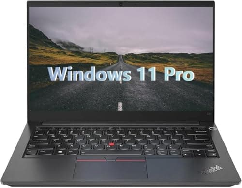 Image of Lenovo ThinkPad E14 Gen 2 Business Laptop, 14 Inch FHD Notebook, Intel Core i5-1135G7, 16GB RAM, 512GB SSD, QWERTY Keyboard, Windows 11 Pro (Renewed)