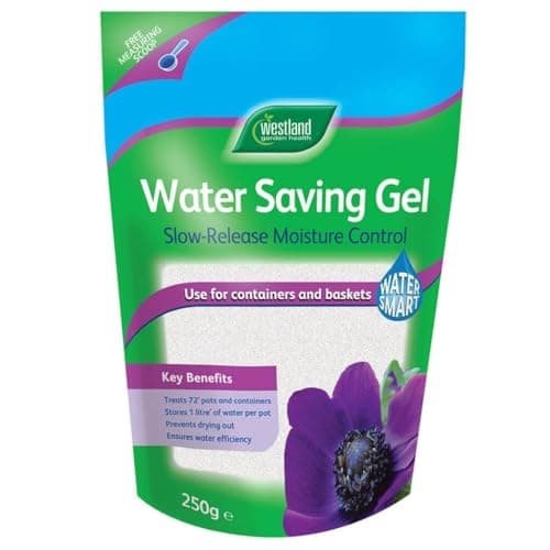 Image of Westland Water Saving Gel, (250g) – Advanced Slow Release Moisture Control for Pots, Containers & Hanging Baskets – Retains Water, Reduces Watering Frequency – Ideal for Summer & Holidays