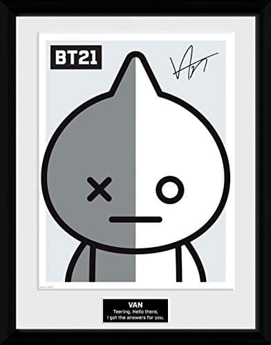 Image of GB eye BT21 Van 30 x 40cm Framed Collector Print