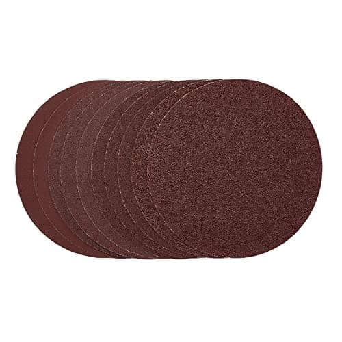 Image of Draper 63016 Sanding Discs, 150mm, PSA, Assorted Grit - 40G, 80G, 120G, 240G (Pack of 10), Red, One Size