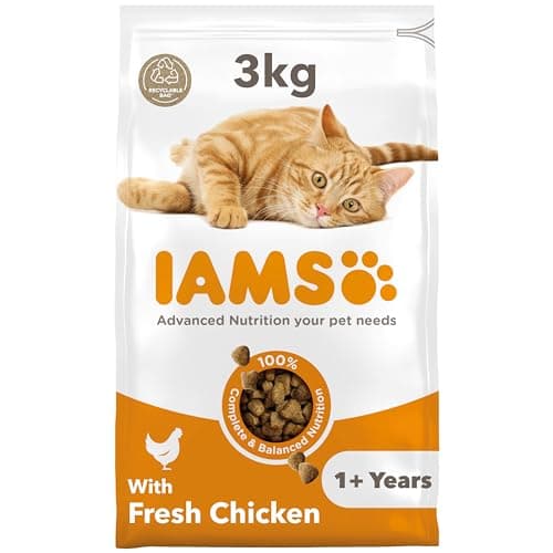 Image of IAMS Adult Complete Dry Cat Food Chicken 3kg - Supports Strong Immune System