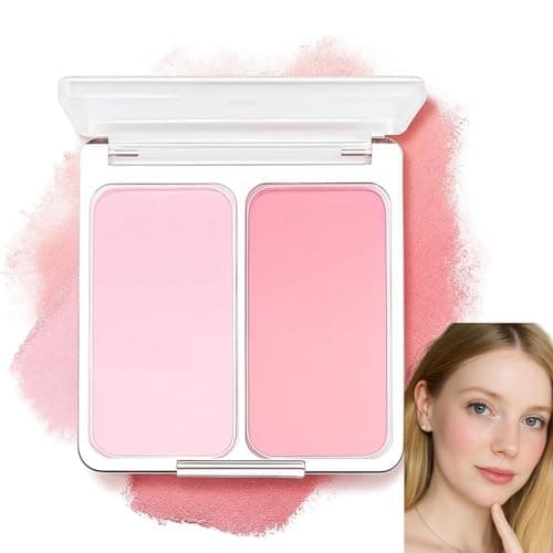 Image of Blushers For Cheeks Make Up,Powder Blush,Blus-Her For Older Women,Blu-Sh Palette,Pink Blusher Powder,Matte Natural Long Lasting Makeup Palette,Lightweight,Travel-Friendly,Suitable For All Skin Tones