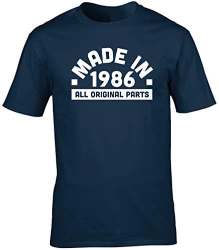Image of Hippowarehouse Made in 1986 Unisex Short Sleeve t-Shirt Navy Blue