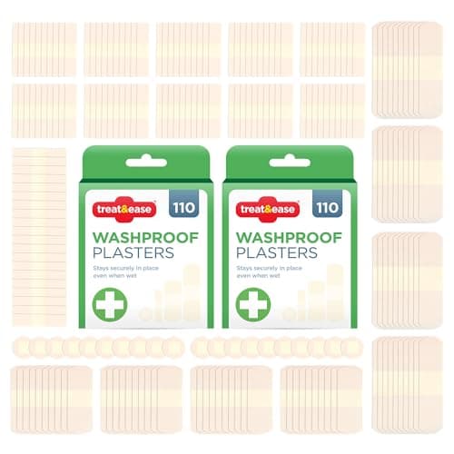 Image of SOL 220pcs Washproof Plasters & Dressing Supplies – Assorted Sizes for Blisters, Wounds, & Cuts, Breathable Soft Cushioned Pads, Secure in Wet Conditions, Ideal for Active Use & First Aid Kit Refill