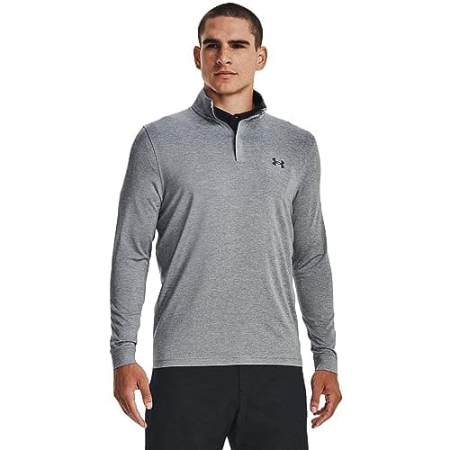 Image of Under Armour Mens Play Off Zip Top Grey XXL