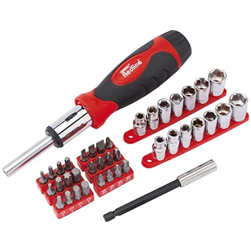 Image of Draper Redline 68835 Ratcheting Screwdriver Socket and Bit Set (40-Piece)