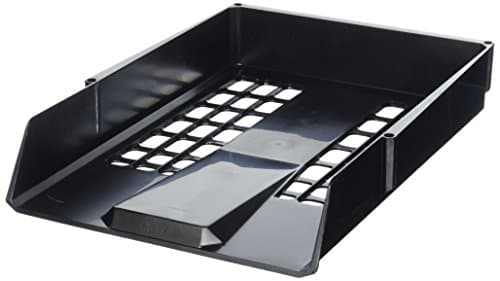 Image of Avery 1132BLK Basics Single Letter Tray/Intray, 278 x 70 x 390 mm - Black