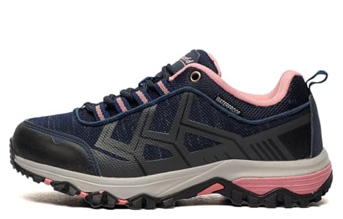 Image of Cotswold Wychwood Recycled Walking Shoe Female Navy/Pink Size 5