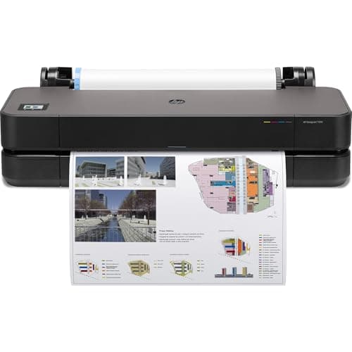 Image of HP DesignJet T250 Large Format Plotter Printer 24in up to A1 , Mobile Printing, Wi-Fi, Gigabit Ethernet, Hi-Speed USB 2.0, 2-year warranty (5HB06A)