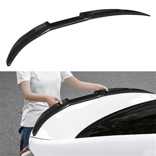 Image of RuiYiL Car Rear Trunk Spoiler for BMW 2 Series F44 4 Door Gran Coupe 2020-2023, Universal Rear Lip Wing Tailfin Diffuser Boot Lip Spoiler Wing Modification Accessories,A/Glossy-black