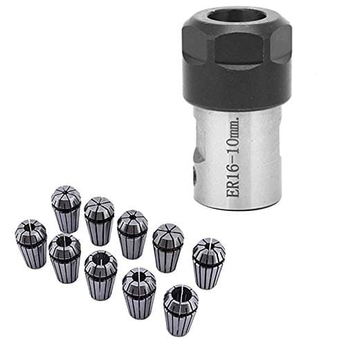 Image of Hopbucan 10PCS Spring Collet ER16 Collet Chuck Motor Shaft Extension Rod Spindle Collet Lathe Tools Holder Inner 10MM