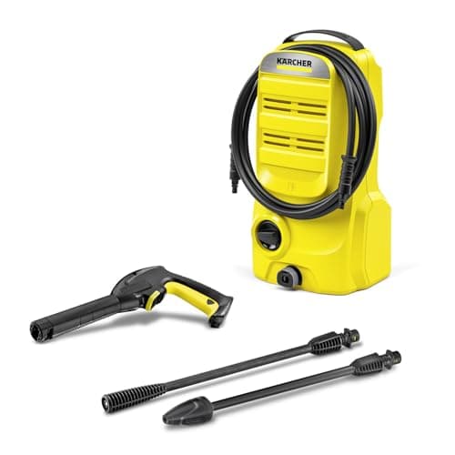 Image of Kärcher K 2 Classic Pressure Washer, Pressure: max. 110 bar, Flow Rate: 360 l/h, Area Coverage: 20 m²/h, Water Filter, Weight: 3.4 kg, high-Pressure Hose and Gun, one-Way Spray Lance, Dirt Blaster