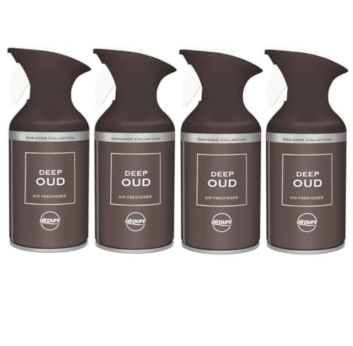 Image of Airpure & Fresh (4 x 250ml) Air Freshener Spray - Deep Oud