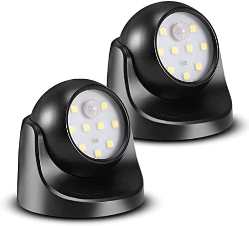 Image of Proxinova LED Security Lights Motion Sensor PIR, Bright LED Floodlight 150 Lumens, Wireless Motion Sensor Lights Outdoor, Outdoor Lights Battery Powered, Battery Powered Outdoor Lights, 2 Pack