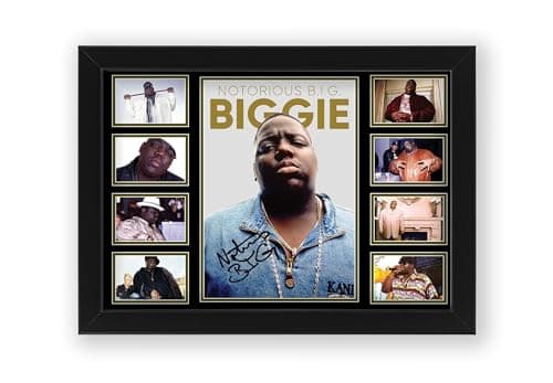 Image of The Notorious B.I.G. Signed Poster Print - Limited Edition Autograph Fan Gift – Collectible Memorabilia Merchandise (Unframed A4 (30x21cm))