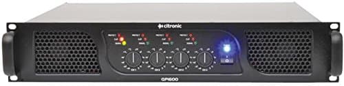 Image of CITRONIC POWER AMPLIFIER, 2U, 4X400W | AMPLIFIERS AUDIO VISUAL, 1 X QTY - QP1600