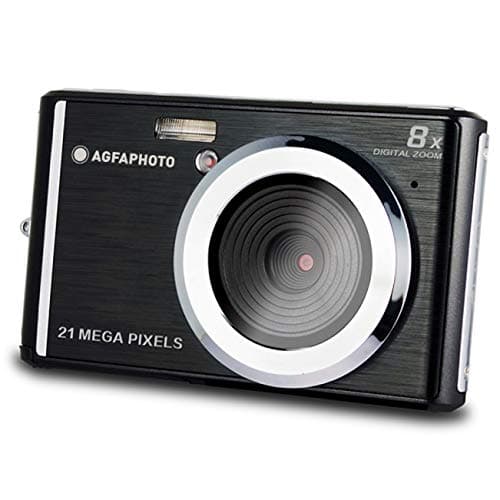 Image of AGFA PHOTO Realishot DC5200 - Compact Camera, 21MP, 2.4" LCD Screen, 8x Digital Zoom, 720p HD Video, Lithium Battery, SD Cards, Scene Modes - Black