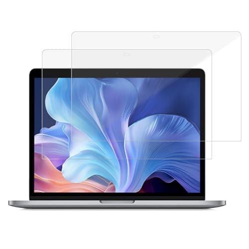 Image of 2Pack Clear Screen Protectors, Macbook Screen Protector for 2018-2021 Macbook Air 13 Inch M1 Chip A2337 A2179 A1932 2016-2022 Macbook Pro 13 Inch M1 M2 Chip A2889 A2251 A2338 A2159 A1706 A1708 A1989