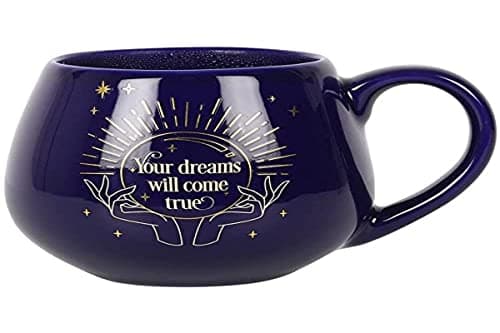 Image of Enchanting Blue Fortune Teller Colour Changing Mug - 9.5cm x 8cm (1 Pc.) - Captivating Design, Holds Approximately 500ml - Perfect Gift