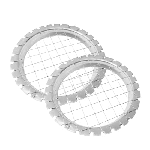 Image of KinetiCore 2 Pack Egg Dicer & Hard Boiled Egg Slicer, Stainless Steel Multifunctional Food Cutter for Egg Salad, Ham, Mushroom, Strawberry, Fruit & Vegetable, Silver