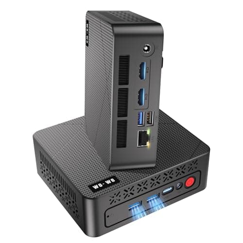Image of wo-we P6 AMD Ryzen 5 3550H mini PC,16GB DDR4 RAM & 512GB NVMe SSD (Beat N150/N100/N95, 4C/8T, Up to 3.7Ghz) mini computers, Dual HDMI 2.0, 4K Triple Display, Wi-Fi5/BT 5.0, for Business and Office
